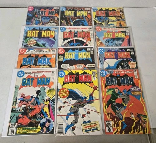 Batman Comic Book Lot Of 12 Vintage DC Comics Catwoman