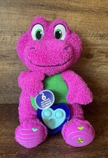 Fisher Price Barney's World Sensory Barney Plush with Fidget Different Feels
