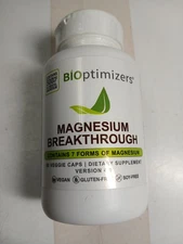 Magnesium Breakthrough 4.0 by BiOptimizers 60 Capsules for Stress Relief 09/2026