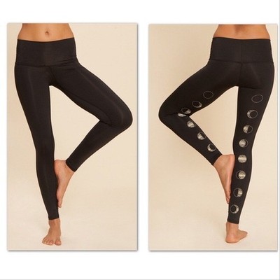 Teeki Leggings Moon Dance Leggings  Large Pilates Yoga Boho Chic  Anti Microbial