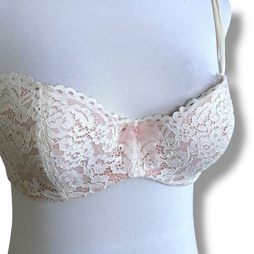 B. Tempt'd by Wacoal 36B BH Vanilla Ivory Ciao Bella Balconette Spitze 953144 - Bild 5 von 9