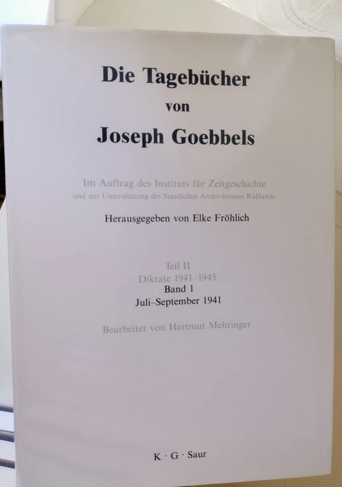 Die Tagebücher der Gobbels auf Deutsch. Komplettes Set mit 15 Hardcover-Büchern. - Image 2 of 4