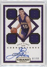 2016 Panini Grand Reserve Rookie Cornerstones 87/99 Ivica Zubac #136 Auto 04cw