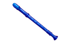 Kingsley Kolors Soprano Recorder Plastic Blue Ready to Play Student Model