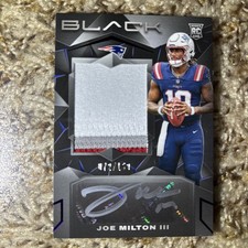 2024 Panini Black Joe Milton III Rookie Patch Auto #204 /150 SP RPA RC