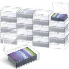 24 Pcs Playing Card Boxes Clear Plastic Deck Cases