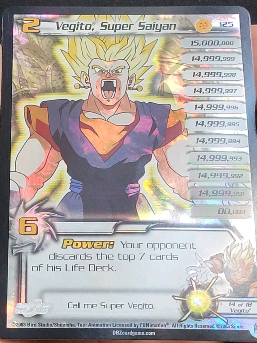 Dragon Ball Z TCG Ultra Rare Individual Collectible Card Game