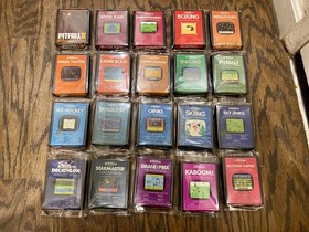 Activision 20 Game Lot - Atari 2600 - Pitfall II / Oink - TESTED