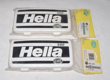 Nos Vintage Hella 500 Series White Fog Lamp Covers Pair 79144 7-34 X 4 New