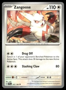 Zangoose 147/198 Scarlet & Violet Base Set Uncommon