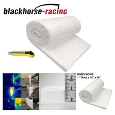 1" x 16" x 48" Ceramic Fiber Fireproof Insulation Blanket For Multiple Uses