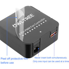 12V 4 Pin PWM Fan Speed Controller PC Hub 6 Fans Supported Powered by Type-C Max