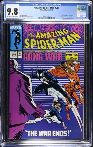 Amazing Spider-man 288 Cgc 9.8 Ow/w Pages Marvel 1987