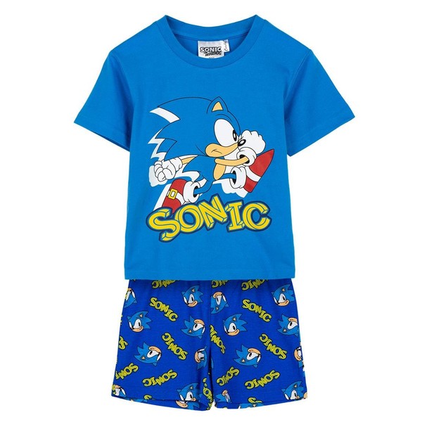 Pigiama Manica Corta Single Jersey Sonic BLU 8 Jahre | Maschio Cerdà-image