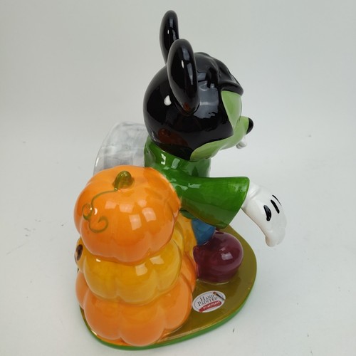 Disney Mickey Mouse Frankenstein Halloween Ceramic Candy Cookie Jar Hand Painted - Picture 12 of 24
