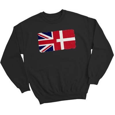 Unisex Denmark Half Britain Uk Friendship Flag Danish Sweatshirt
