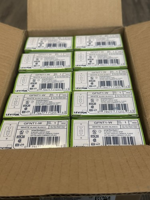 #ad Lot of 10 Leviton GFNT1 W Smartlockpro Slim GFCI Lighted W WP 15A 125V Recept $95.00