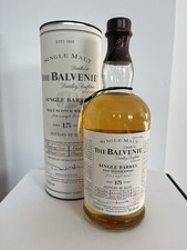 Balvenie Whisky 15 Jahre Single Barrel 1982, 0,7 l, ungeöffnet, sehr rar.