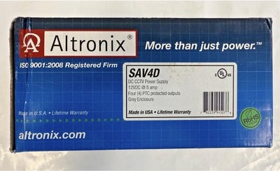 ALTRONIX SAV4D DC CCTV Power Supply Enclosure
