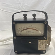VTG Amperes Volts AC Meters Weston Electrical Instrument Model 433