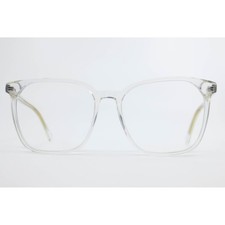 Otis + Grey OG-202219 CRY Clear Crystal Gold Square Eyeglass Frames 57-18-148