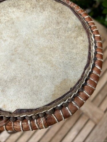 Early African Tribal Talking Drum 19th Century Vintage Antique Rare Drum - Picture 20 of 20