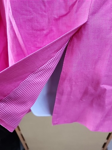 Saddlebred 40R Men's Pink Cotton Blazer Suit Jacket 2 Button Fully Lined - Picture 13 of 14