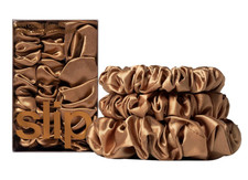 Slip Silk Assorted Scrunchies Set of 3 In Copper