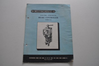 Westinghouse Prospekt Elektro Pneumatisches Bremssteuergerät Typ F2 1958