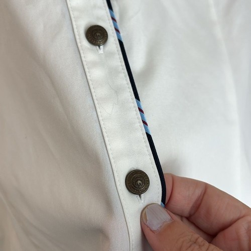Camicia Brooks Brothers Preppy a quadri con polsino e bottoni ottone 14 nuova con etichette - Foto 7 di 13