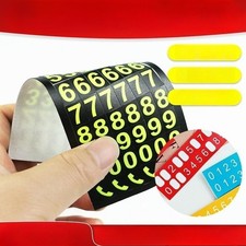 10pc Random Digital fluorescent phone number sticker