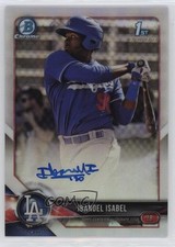 2018 Bowman Chrome Prospect Refractor 308/499 Ibandel Isabel #CPA-II Auto 6fs