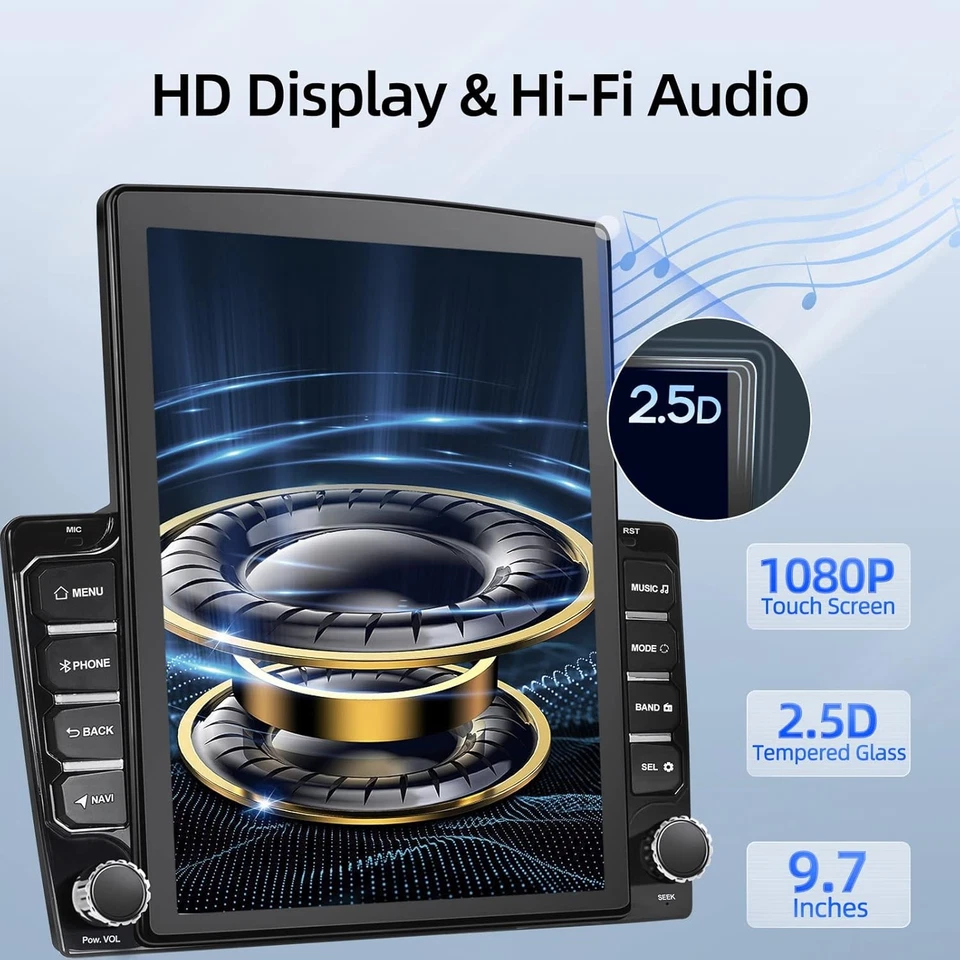 9.7" CarPlay For 2015-2019 Ford Transit 150 250 350 Android 13 Car Radio Stereo Foto 4 de 4