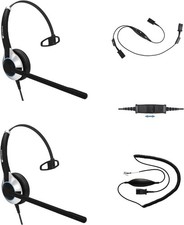 TruVoice HD-500 Mono Headset Training Bundle for Phones  Call Center H/S Port
