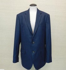JCrew 425 Ludlow Suit Double Vent Jacket Italian Wool Flannel 40R Navy Hthr NEW