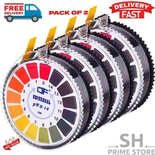 Universal pH Test Paper Strips pH Test Strips Roll, pH Measure Full Range 0-14..