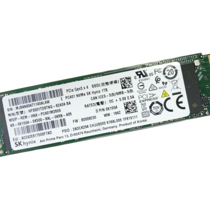X10G4 - 1TB 1024GB SSD Drive m.2 2280 s2 pcie GEN3 PC401 | eBay