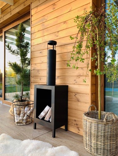 Bio Kamin Ethanol Freistehender Kozen Brenner Indoor & Outdoor Swarz TÜV 1L - Bild 9 von 14
