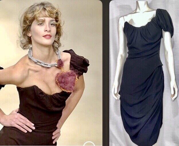 VIVIENNE WESTWOOD One Shoulder Corset Dress F/W 2000 GOLD VIVIENNE WESTWOOD One Shoulder Corset Dress F/W 2000 GOLD