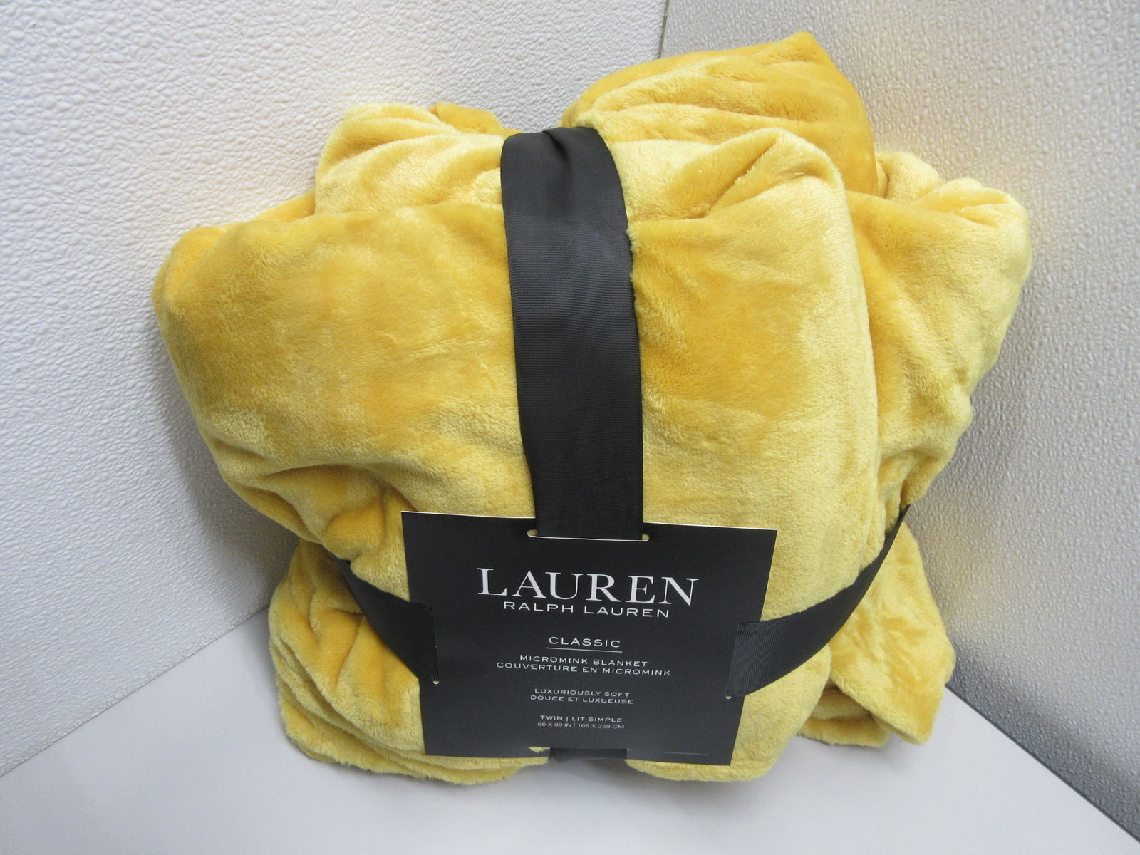 Ralph Lauren Classic Micromink Twin Blanket Yellow eBay