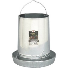 Hanging Metal Poultry Feeder Holds 30 Lbs Saves Floor Space Reduces Feed Waste