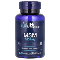 Life Extension, Msm, 3.000 Mg, 100 Kapseln (1.000 Mg Pro Kapsel)
