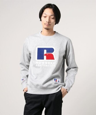 Sweatshirt BAPE X RUSSELL CREWNECK M | eBay