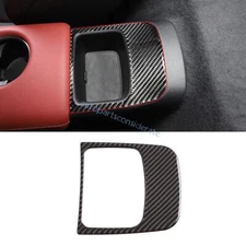 For Toyota GR Supra 2020-2023 2024 Real Carbon Fiber Rear Storage Box Sticker 1X