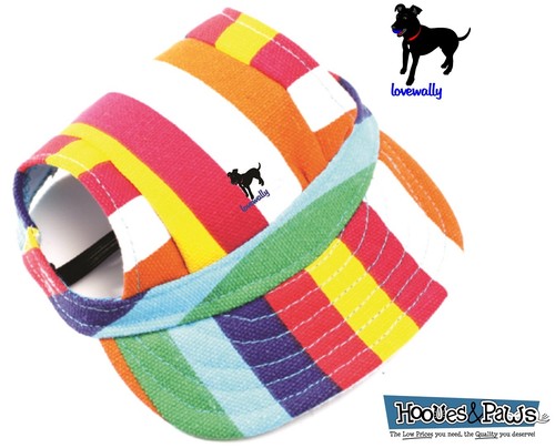Dog Outdoor Pet Hat Rainbow Adjustable LoveWally Authentic USA Seller All Sizes - Picture 8 of 12