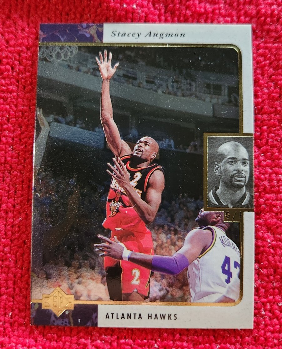 1996 Upper Deck - SP And Hologram - Stacey Augmon - Atlanta Hawks #1