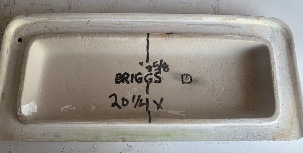 Briggs Toilet Tank Lid (D) White eBay