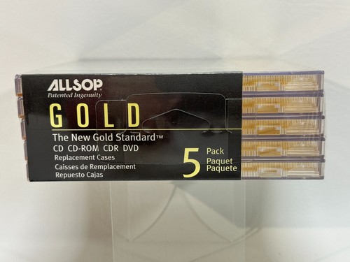 Allsop The New Gold Standard 5 pack CD-ROM, CD, CDR, DVD replacement cases - Picture 3 of 5
