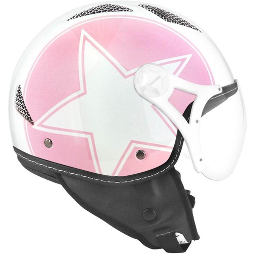 Helmet Jet TNT Pink/Glossy White Helios Star XL SB13B | eBay