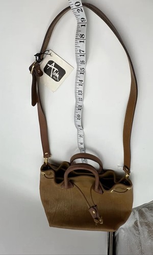 Aleda Firenze Bucket Drawstring Crossbody Italy Handbag - Picture 11 of 12